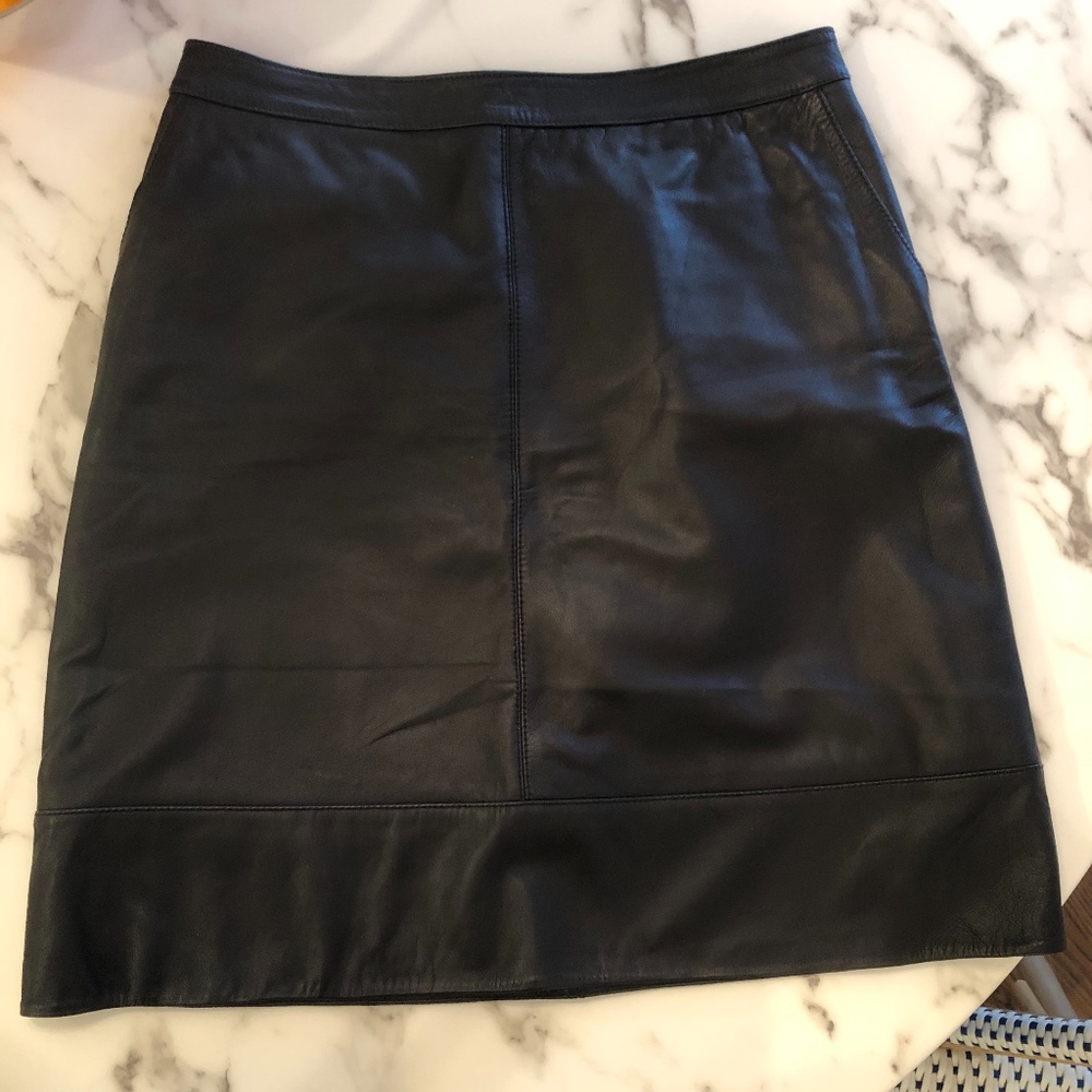 Theory Leather Skirt Size 6